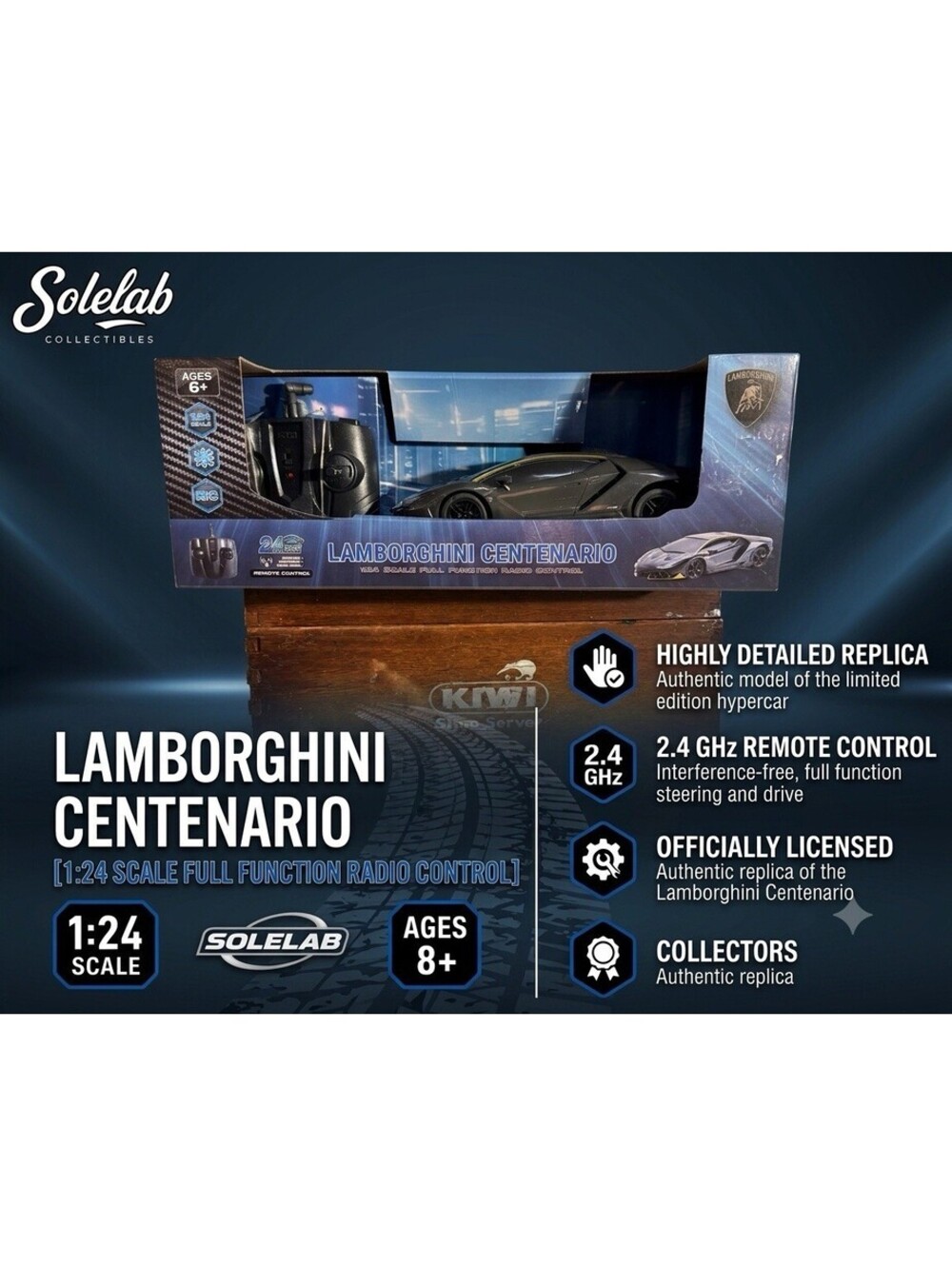 Lamborghini Centenario RC Car 1:24 Scale 2.4GHz Official Licensed New In Box
